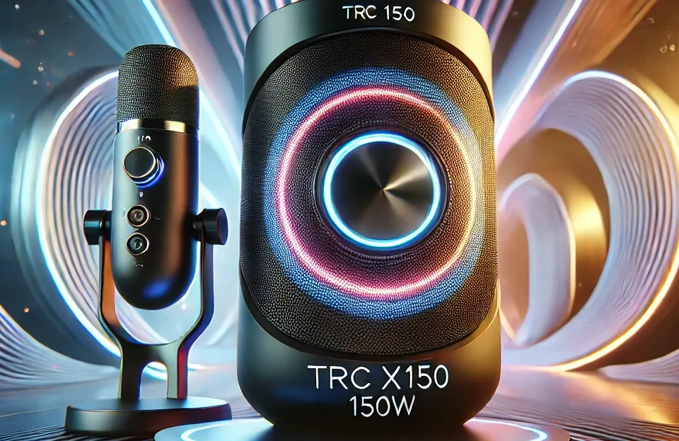 TRC X150 Caixa de som bluetooth 150W com LED e microfone