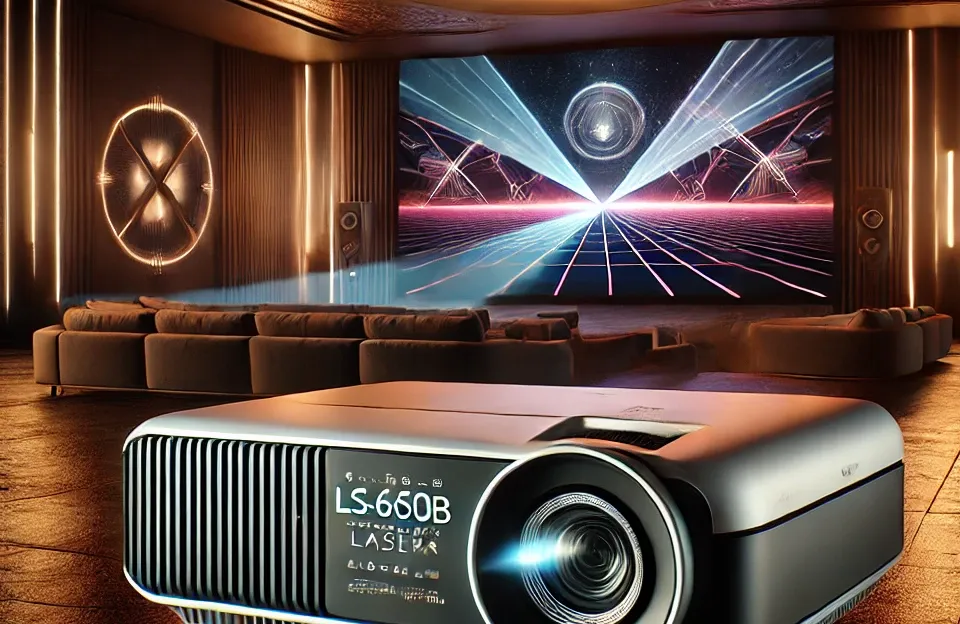 Projetor Epson EpiqVision LS-650B Laser 4K Ultra Curta Distância – Potência e Inovação para Seu Home Theater