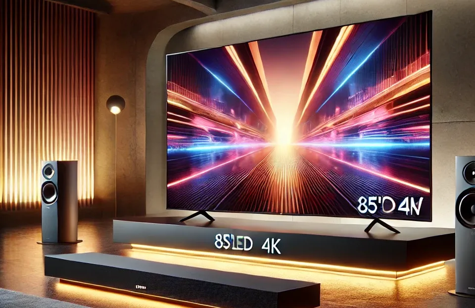 Samsung Smart Big TV 85" QLED 4K 85Q70D 2024 + Soundbar HW-Q800D: Uma Experiência Imersiva de Áudio e Vídeo