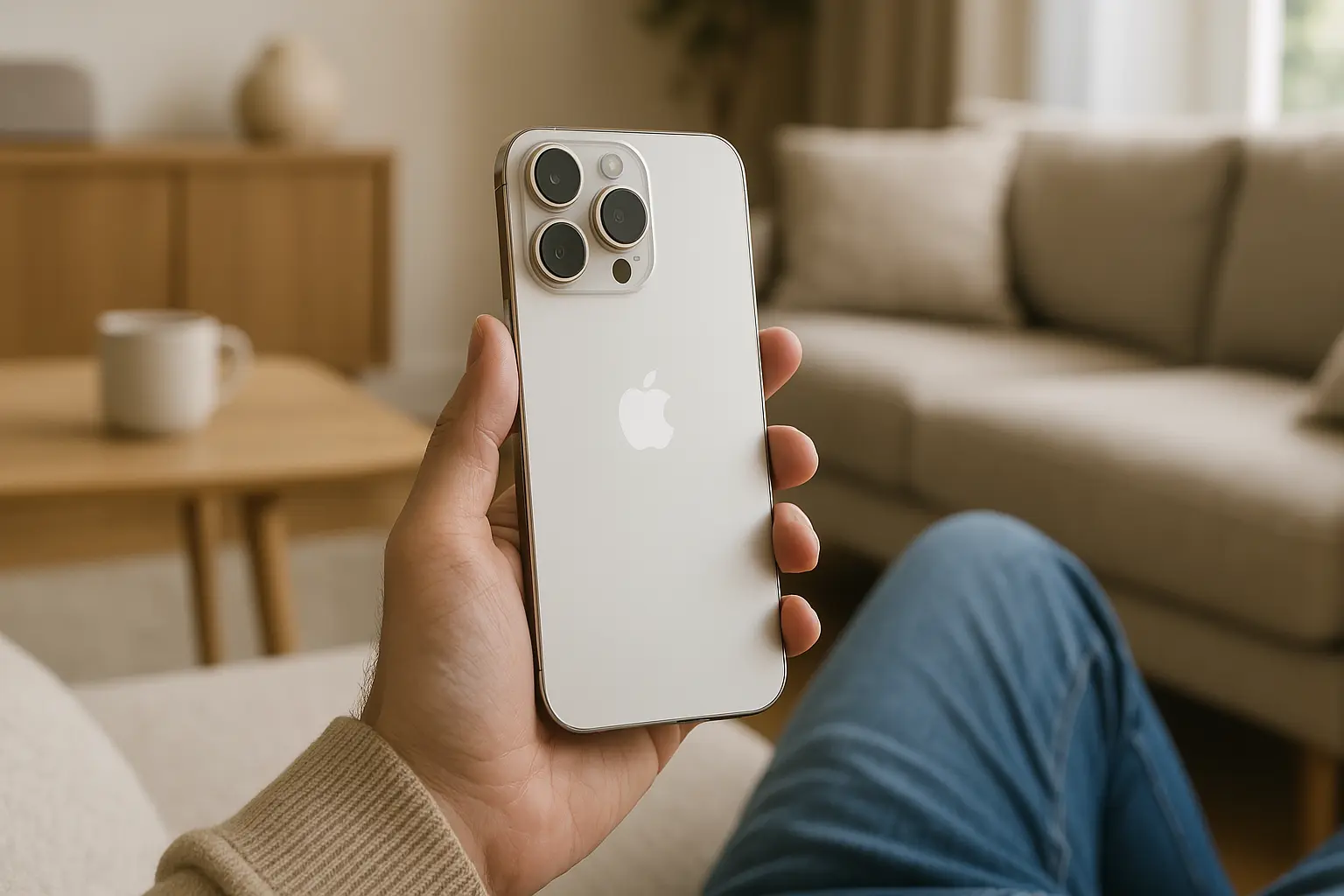 Apple iPhone 16 Pro Max (256 GB) – Titânio branco