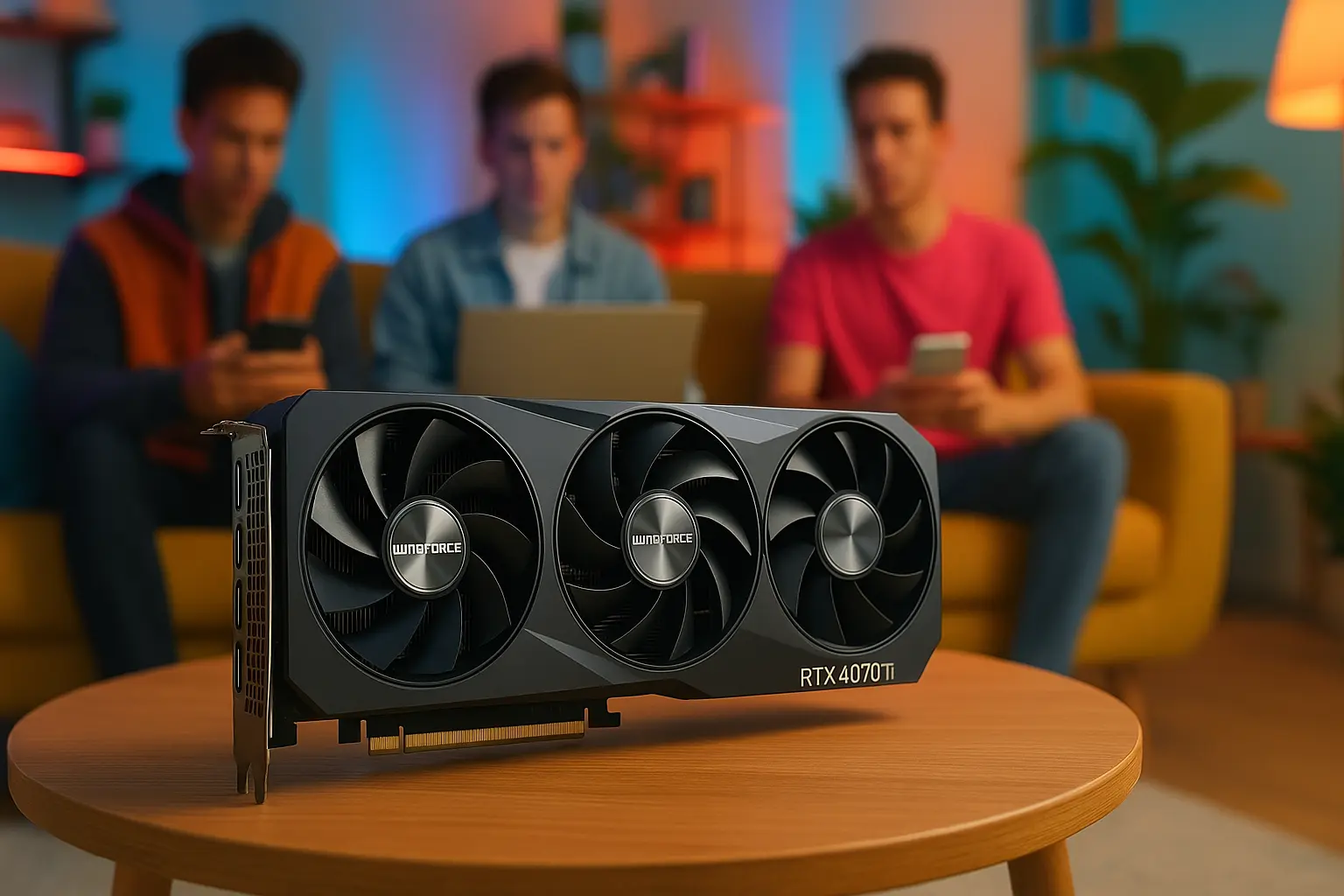 Placa de Vídeo NVIDIA RTX 4070 TI Super Windforce: poder e eficiência