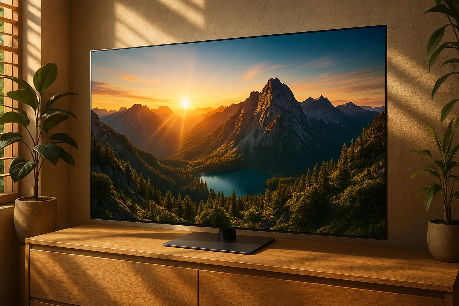 Samsung AI TV 55S90D: Imagem Imersiva com Som de Cinema