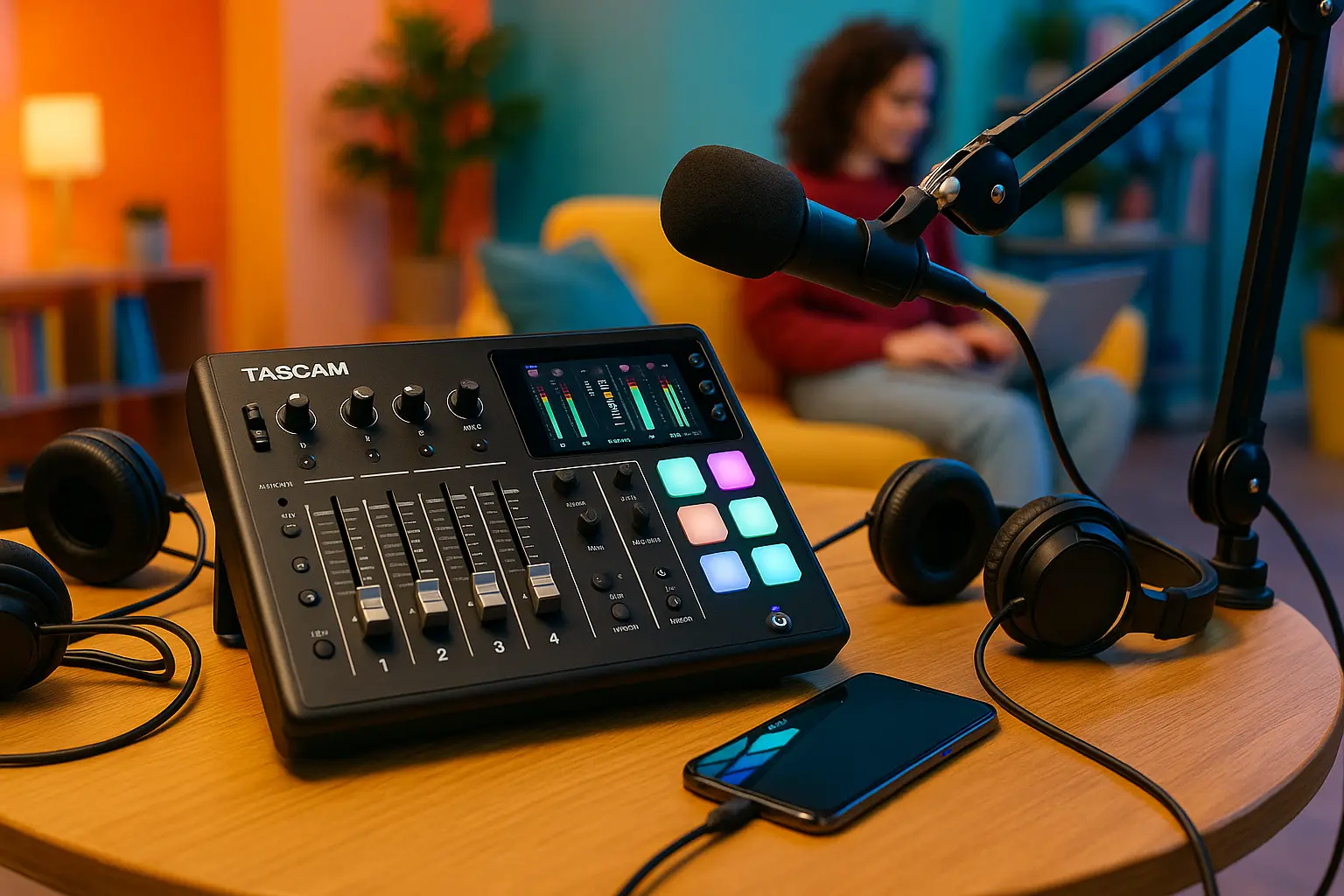 Tascam Mixcast 4: Mixer Completo para Podcast Profissional