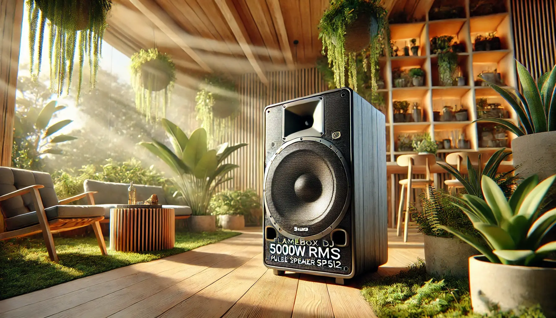 Caixa de Som Torre Flamebox DJ 5000W RMS Pulse - SP512: Potência e Diversão na Sua Festa