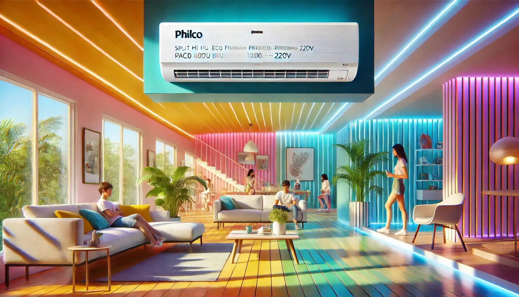 Philco Ar Condicionado Split Hi Wall Eco Inverter 18.000 BTU/h Frio Bifásico Branco PAC18000IFM15-220V: Eficiência e Conforto para Sua Casa
