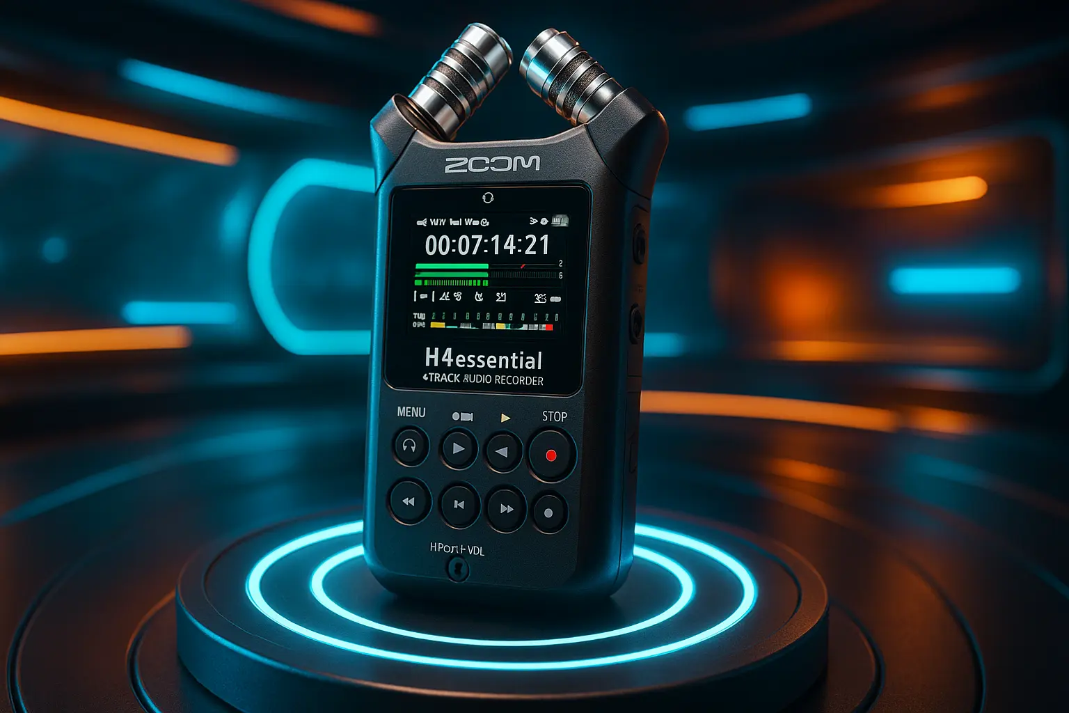 Zoom H4essential Gravador Prático de 4 Faixas: Áudio Profissional para Músicos e Produtores