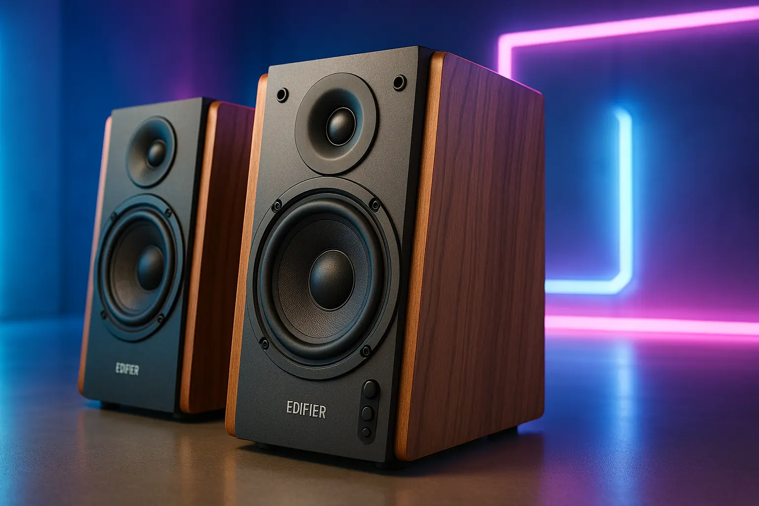 Edifier R1700BTS: Monitor de Áudio Bluetooth 66W RMS Madeira