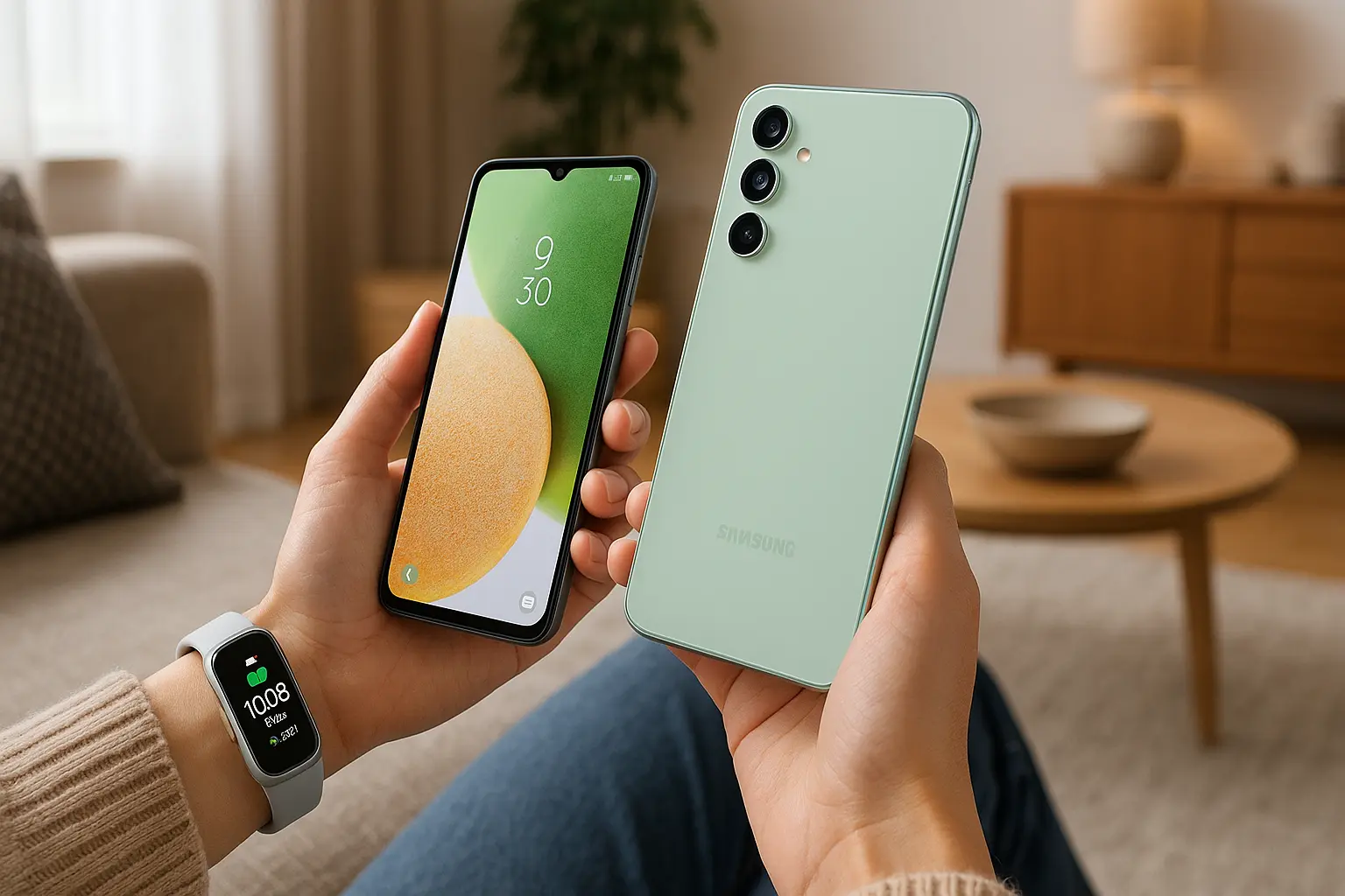 Samsung A36 5G com Galaxy Fit3: Potência e Estilo
