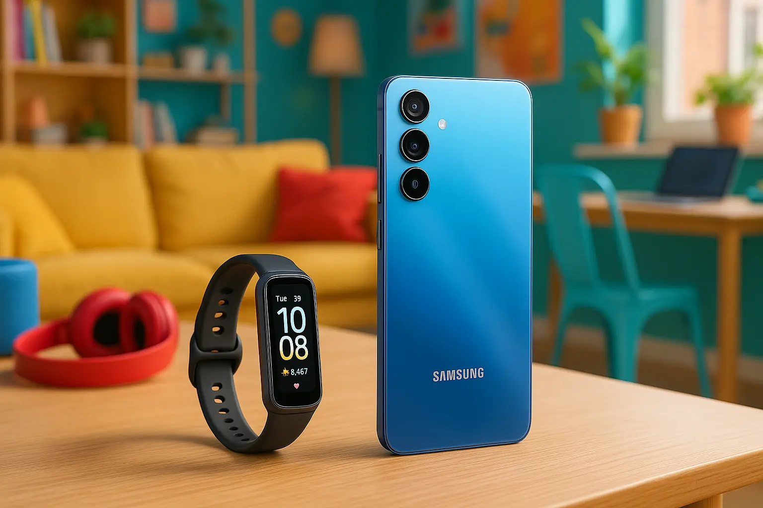 Samsung A56 5G com Galaxy Fit3: Potência e Estilo no Pulso