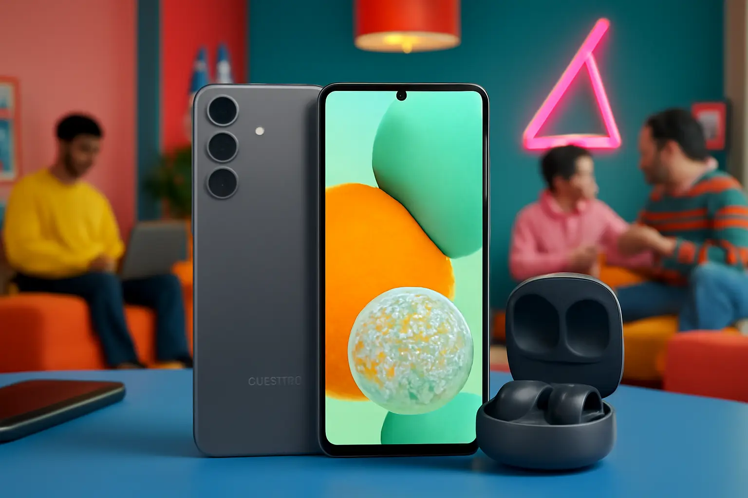 Samsung A56 5G (128GB) - Cinza + Galaxy Buds FE - Grafite: Conectividade e Desempenho Excepcionais