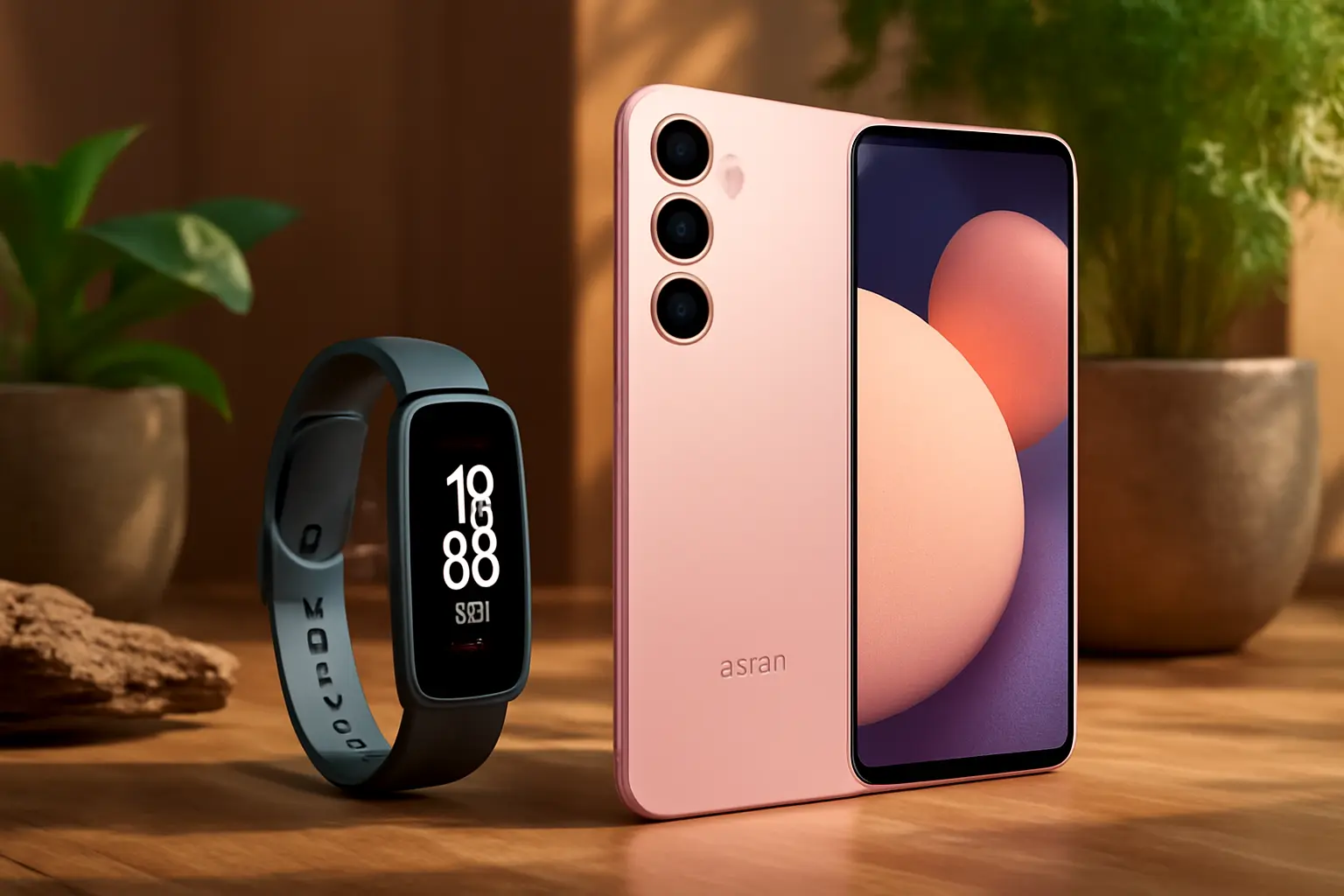 Samsung A56 5G (128GB) - Rosa + Galaxy Fit3 - Grafite: Desempenho e Conectividade Imbatíveis