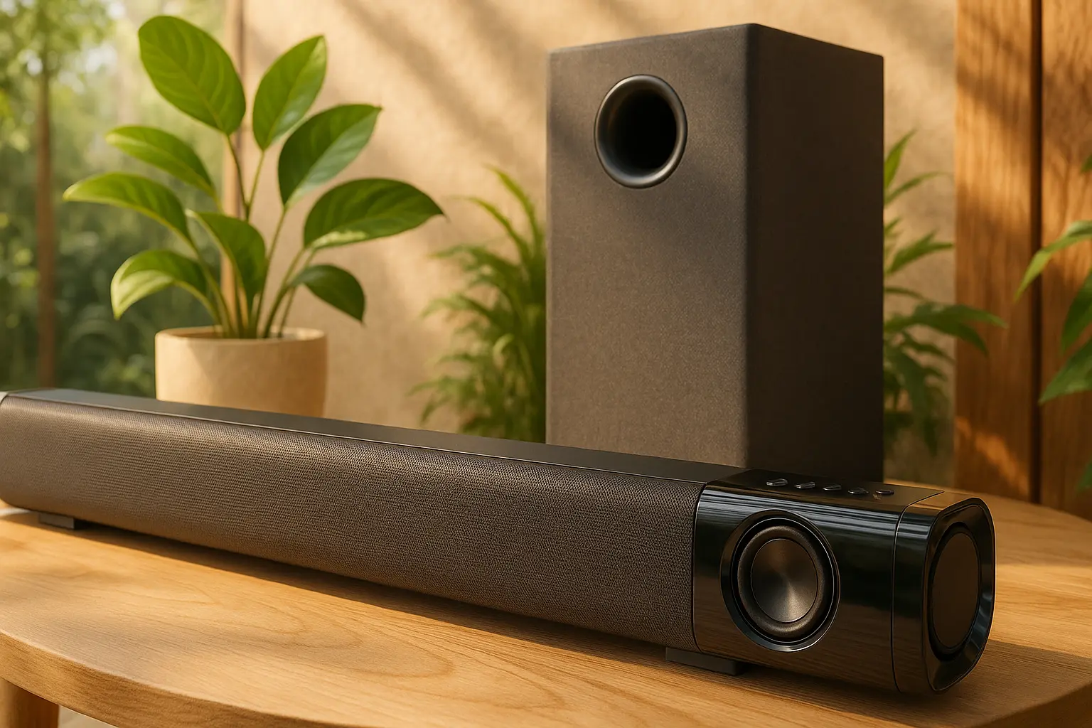 Home Theater Soundbar Bluetooth Knup com Subwoofer