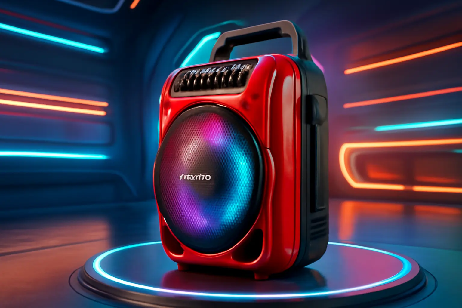 Amvox Caixa de Som Amplificada ACA 600 Bagvox Red: Potência e Mobilidade em um Só Produto