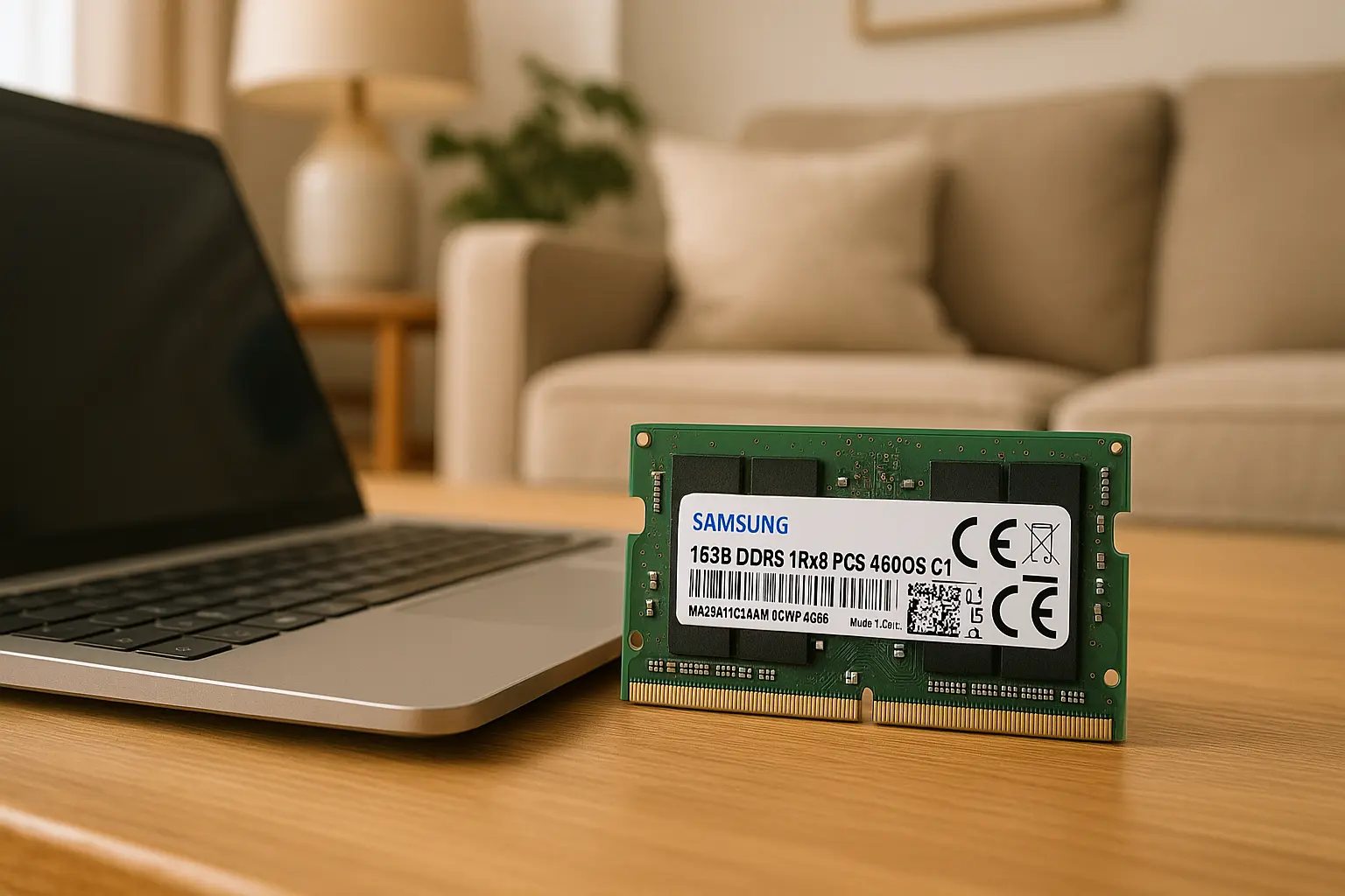 Samsung Memória RAM DDR5 16GB 4800MHz SO-DIMM: Potência para Seu Notebook