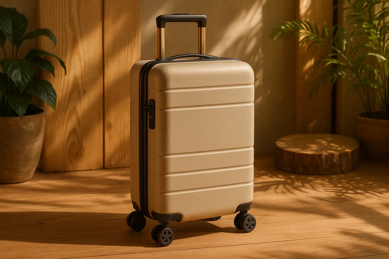 Mala de Bordo Swiss Go Santorini em Polipropileno com Cadeado TSA