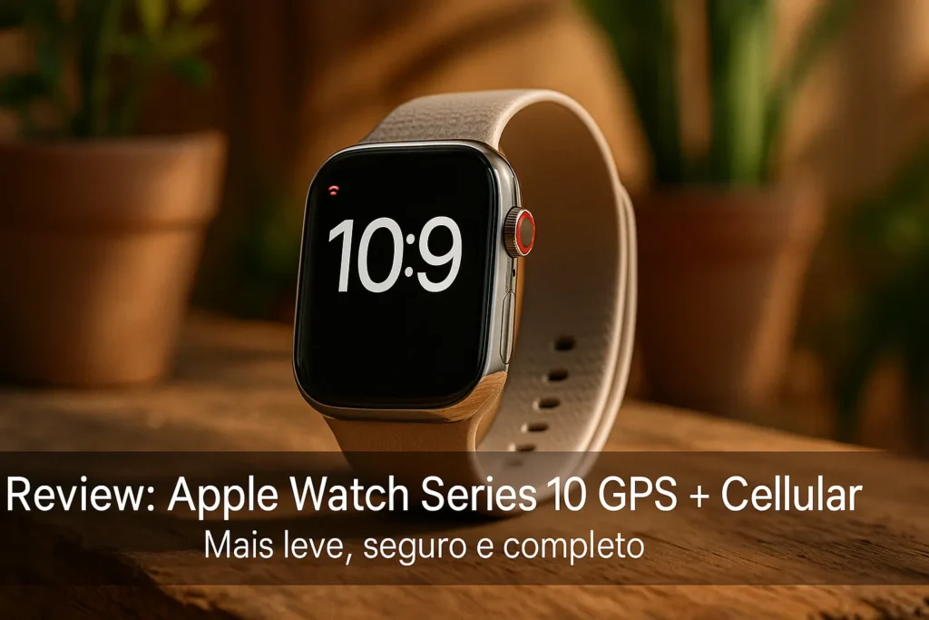 Apple Watch Series 10 GPS + Cellular: Mais leve, seguro e completo