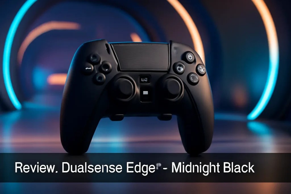 Controle sem fio DualSense Edge™ - Midnight Black: Personalização e Imersão para Gamers