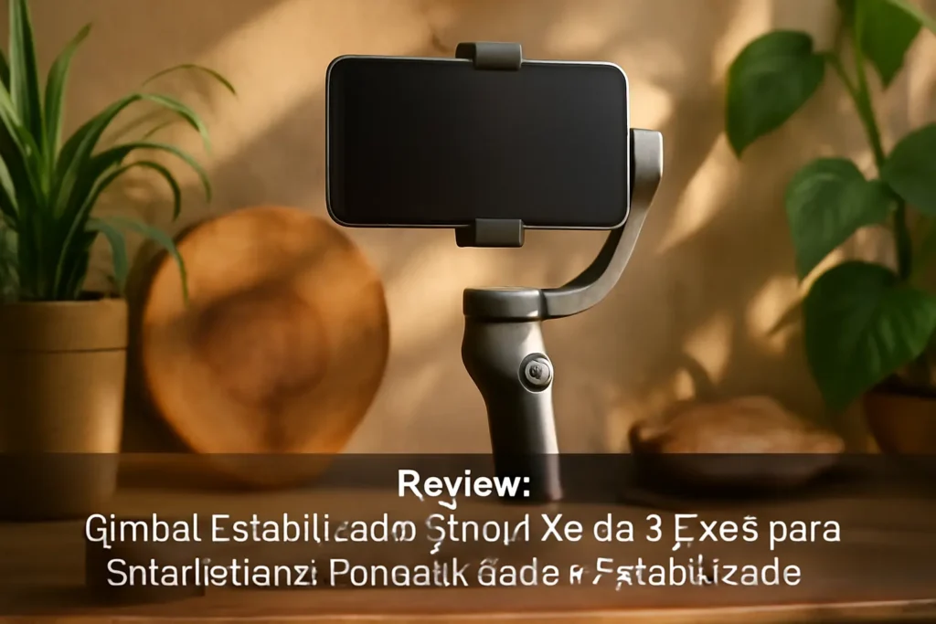 Gimbal Estabilizador Smart XE de 3 Eixos para Smartphone: Portabilidade e Estabilidade