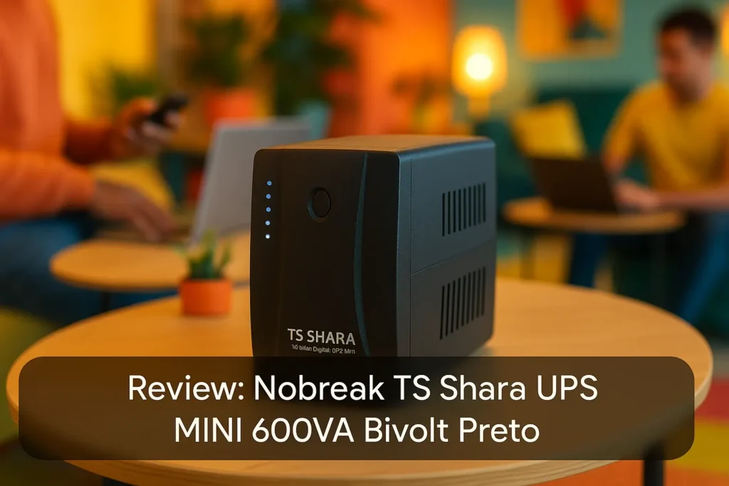 Nobreak TS Shara UPS MINI 600VA Bivolt Preto: Compacto e Confiável