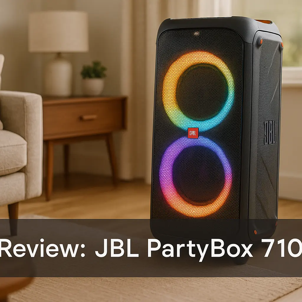 JBL PartyBox 710: potência absurda e luzes que hipnotizam