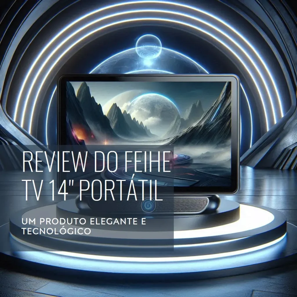Feihe TV 14" portátil com HDMI, USB e sintonizador ATSC