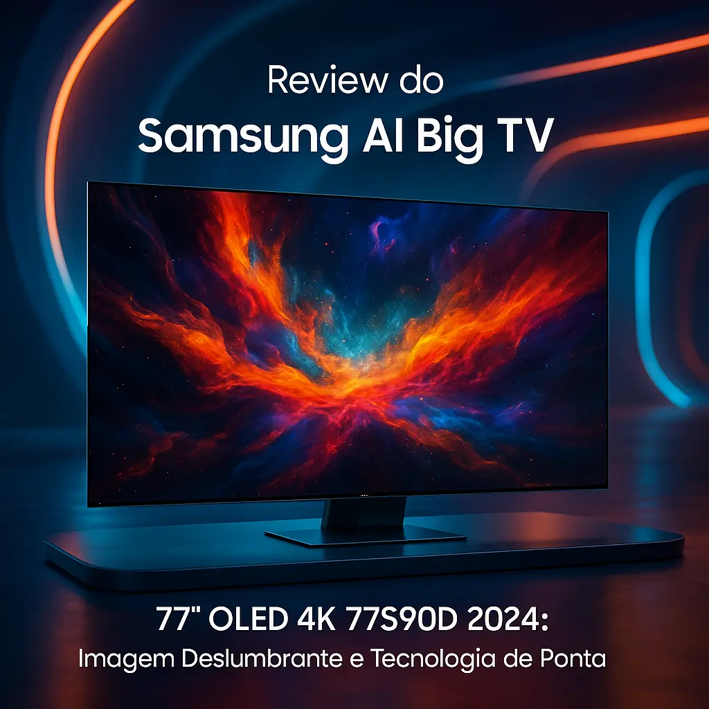 Samsung AI Big TV 77" OLED 4K 77S90D 2024: Imagem Deslumbrante e Tecnologia de Ponta