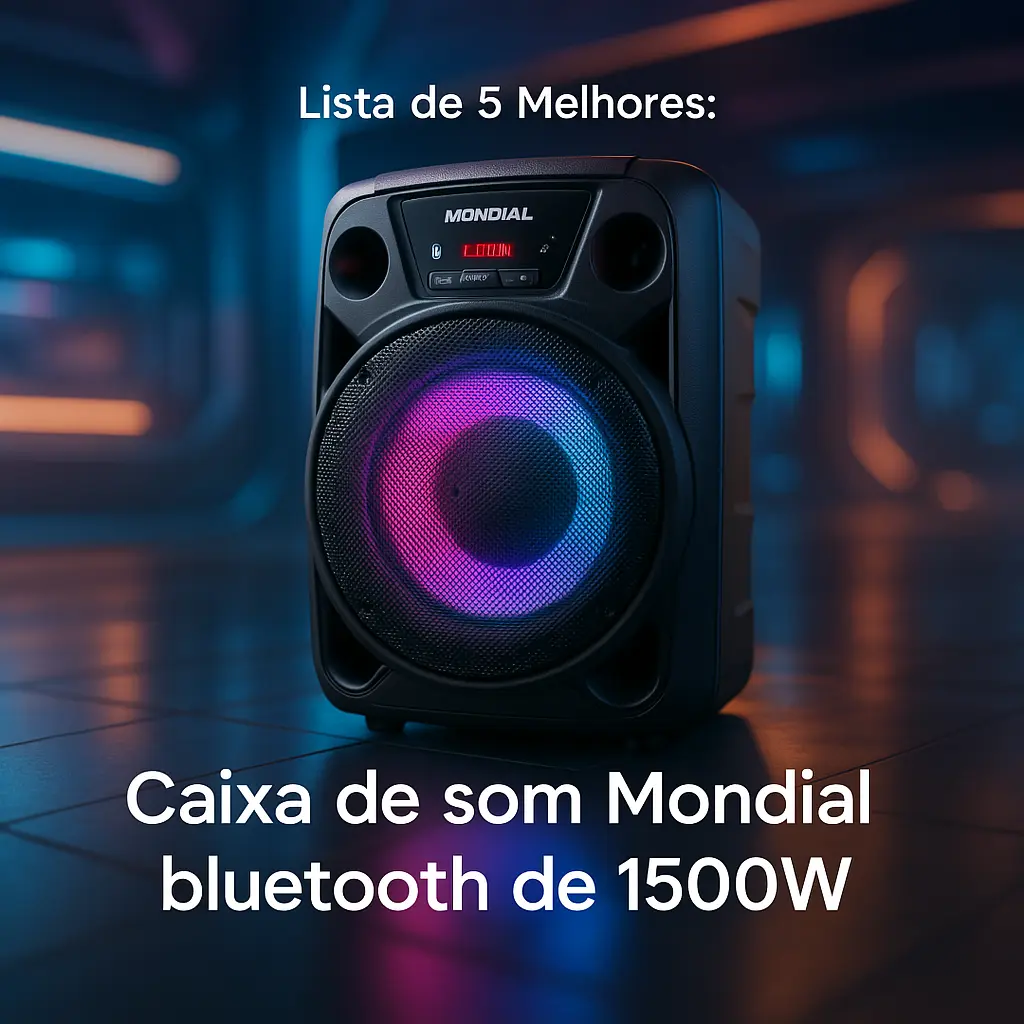 Lista de 5 Melhores: Caixa de som Mondial bluetooth de 1500w