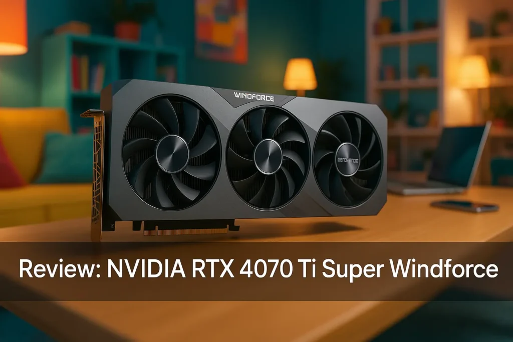 Placa de Vídeo NVIDIA RTX 4070 TI Super Windforce: poder e eficiência