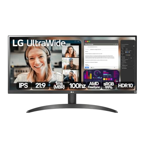 Monitor LG UltraWide™ - Tela IPS de 29", 21:9, HDR10, sRGB 99%, 100Hz - 29WQ500