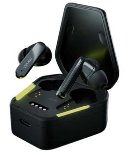WAAW by ALOK Fone de Ouvido Gamer ENERGY 100EBG sem Fio Bluetooth, Até 13h de Autonomia, Intra-Auricular com Microfone