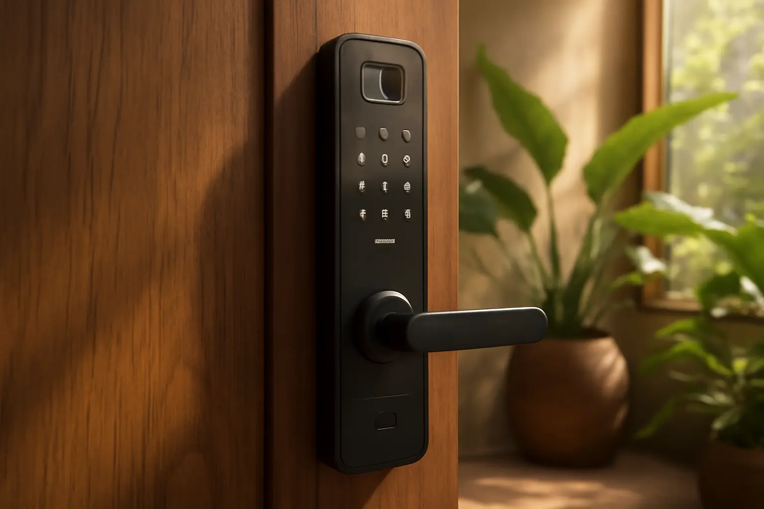 Fechadura Digital SL205 Com Biometria Senha Cartão E Chave: Segurança e Tecnologia de Ponta