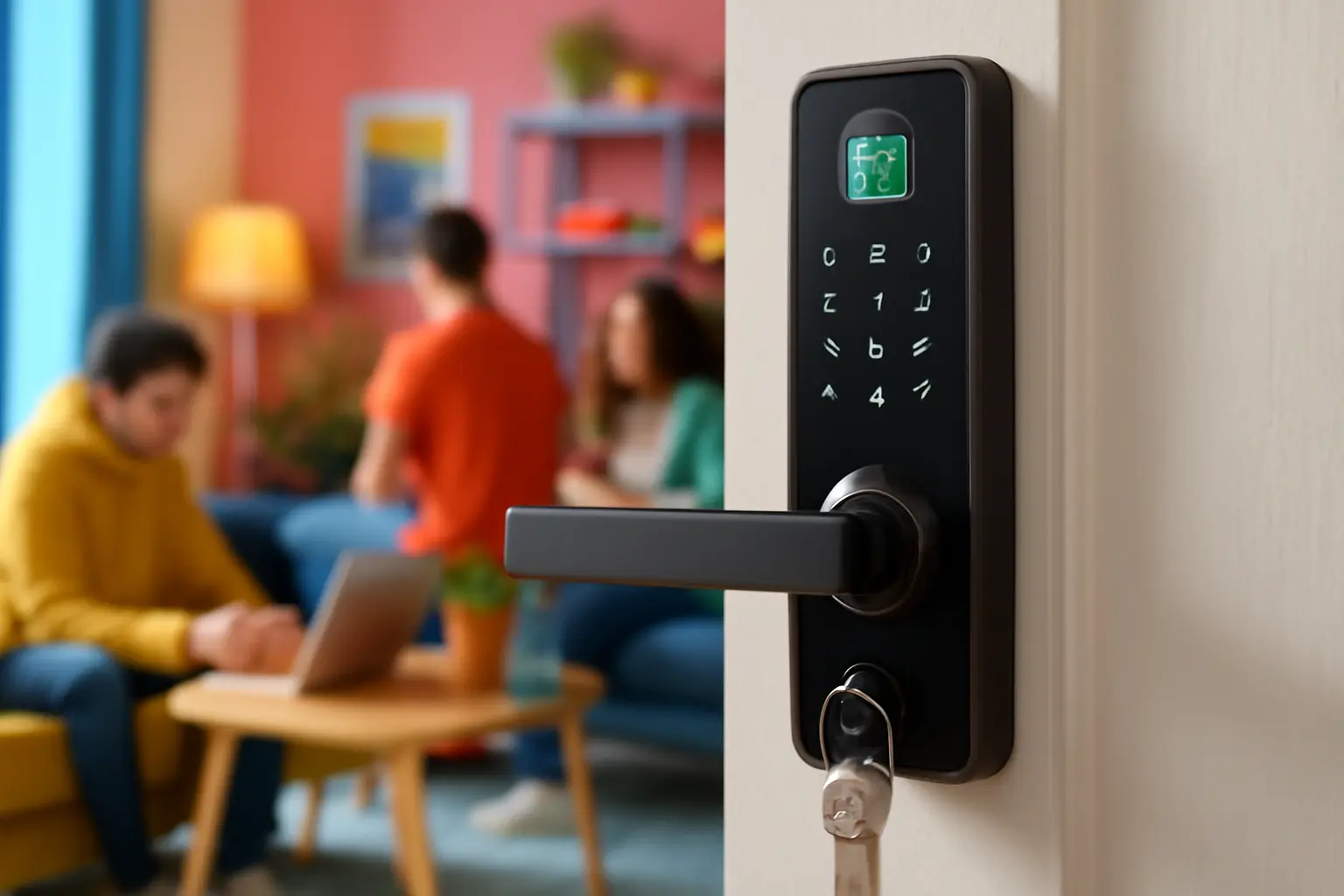 Fechadura Digital SL205 Com Biometria Senha Cartão E Chave: Segurança e Tecnologia de Ponta