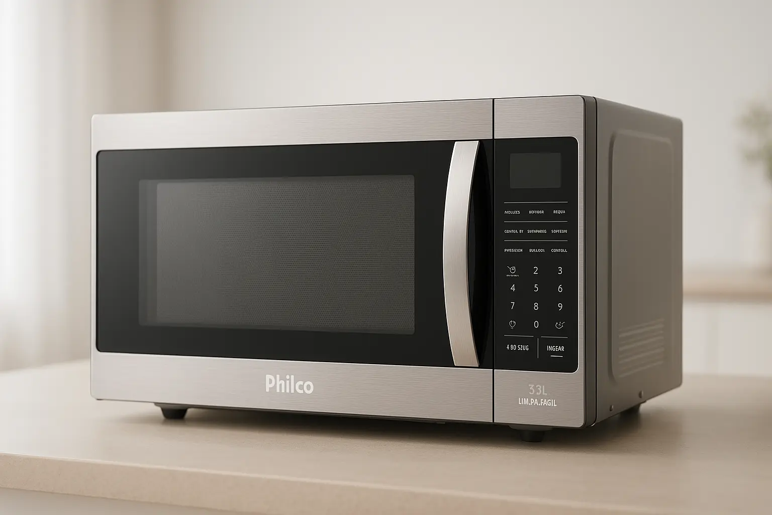 Micro-ondas 33L Philco PMO38S Limpa Fácil 1400W 220V: Praticidade e Potência para sua Cozinha