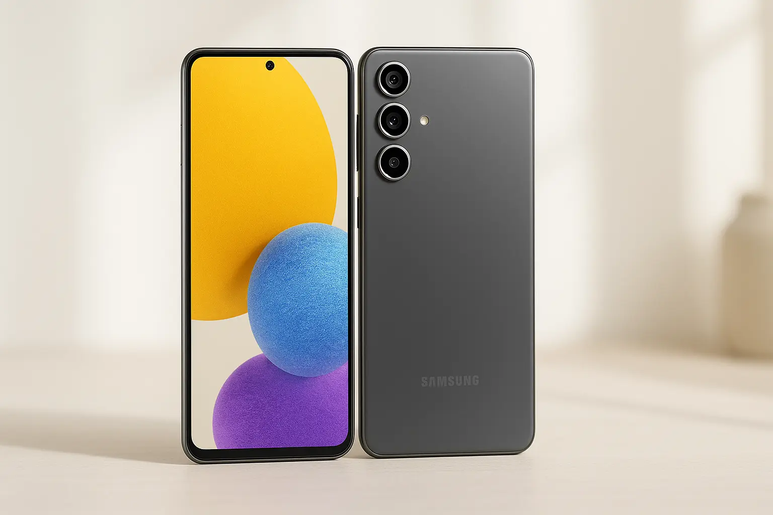 Samsung Galaxy M55 5G: Tela AMOLED+ e Selfie de 50MP