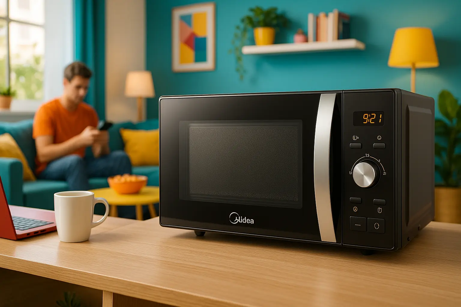 Micro-ondas Midea MXSA27P1: Praticidade com Trava de Segurança