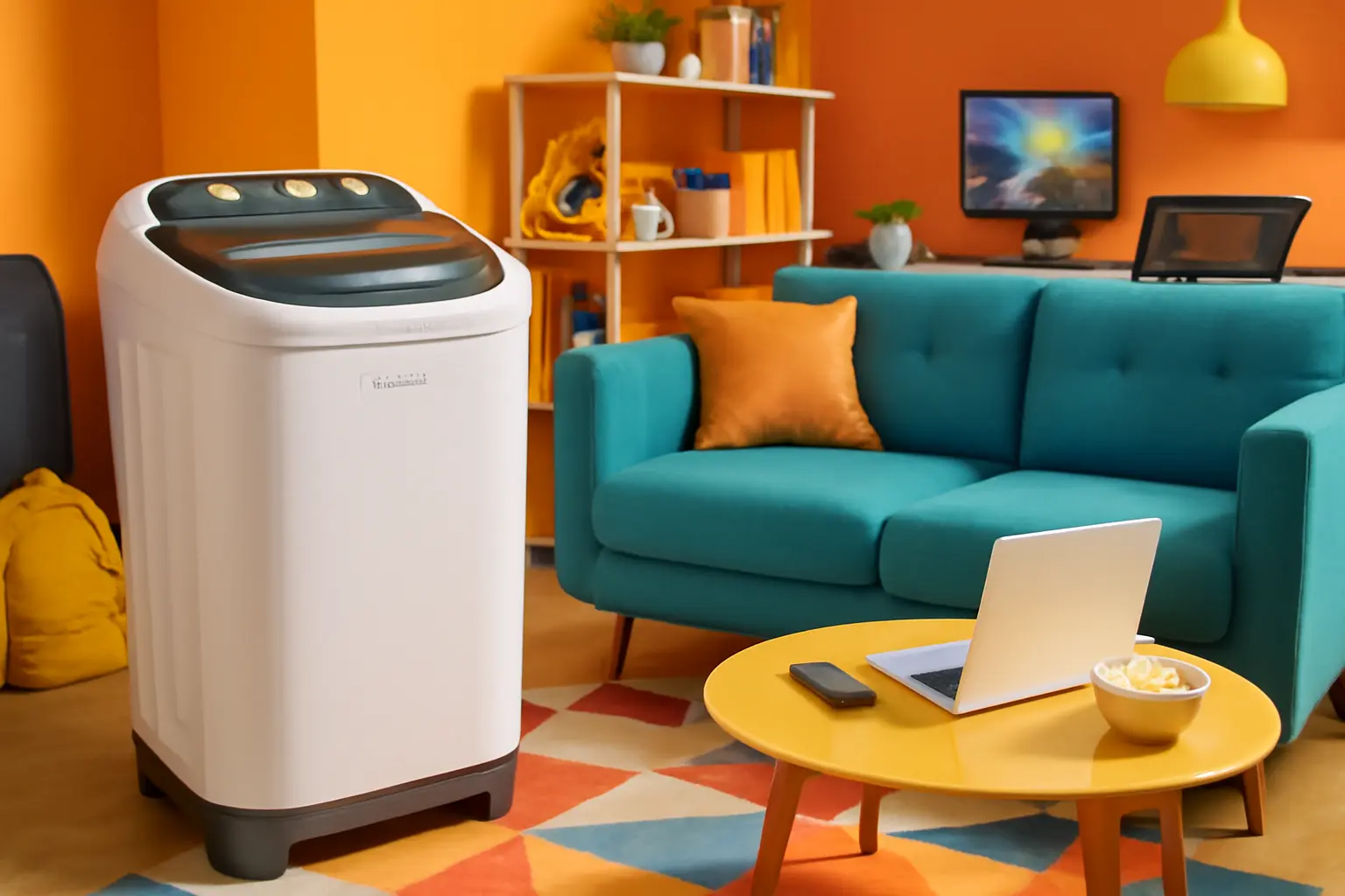 Lavadora de Roupas Praxis 2 em 1 10kg Lava 6Kg e Centrifuga 4Kg (110V)