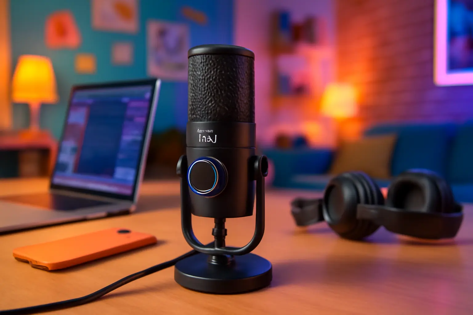 JBL Quantum Stream Sem Fios USB-C: Microfone de Alta Qualidade para Gravações Profissionais