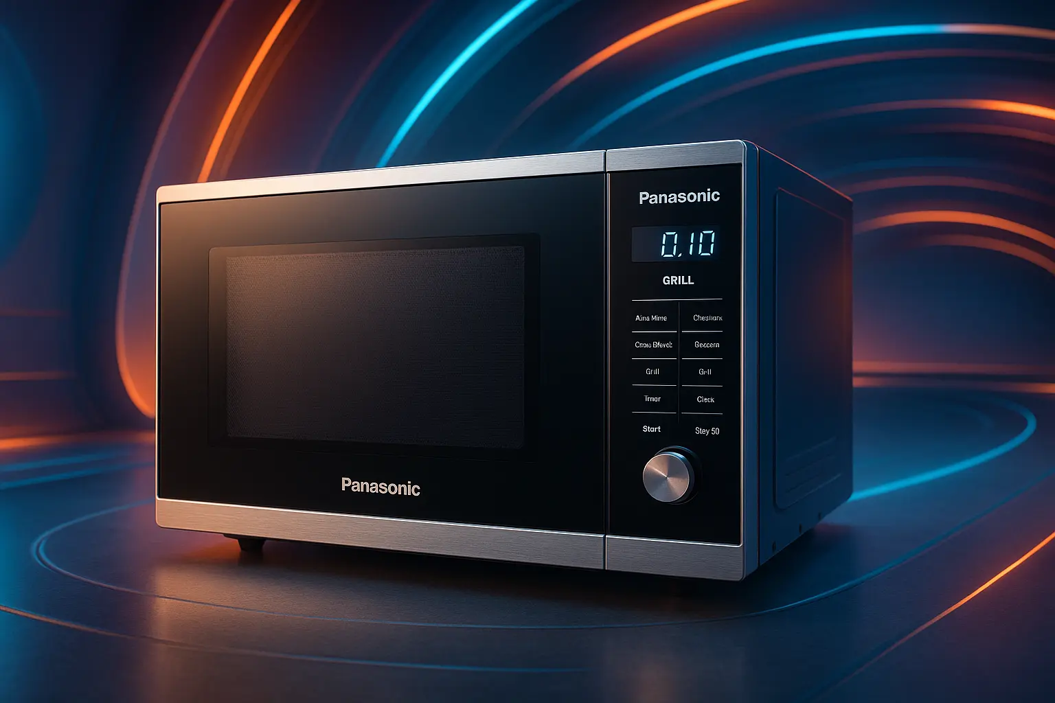 Panasonic Micro-ondas Grill 30L: Limpeza Fácil e Grill Potente