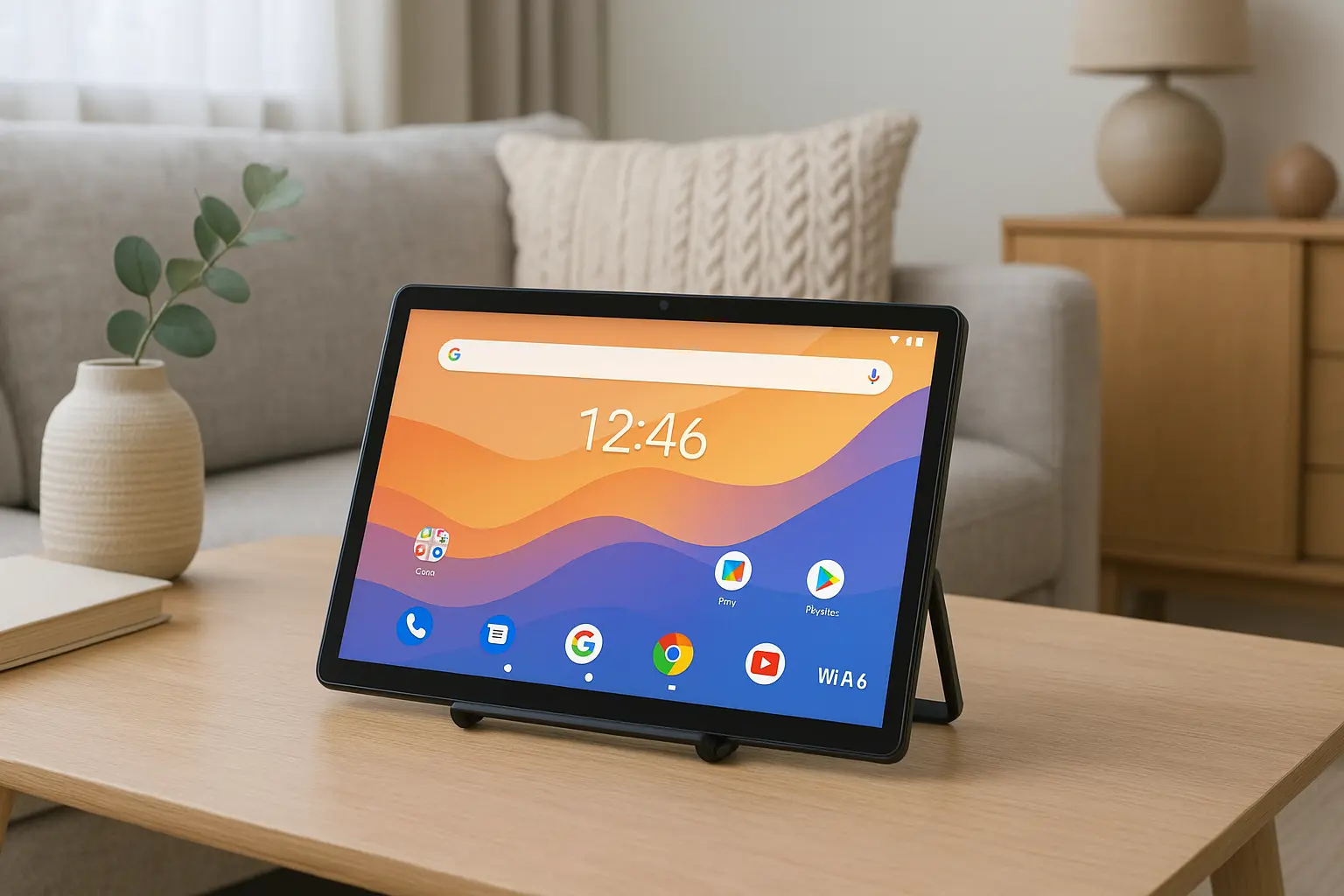 TJD Tablet Android 12 10.1" com Suporte e Wi-Fi 6