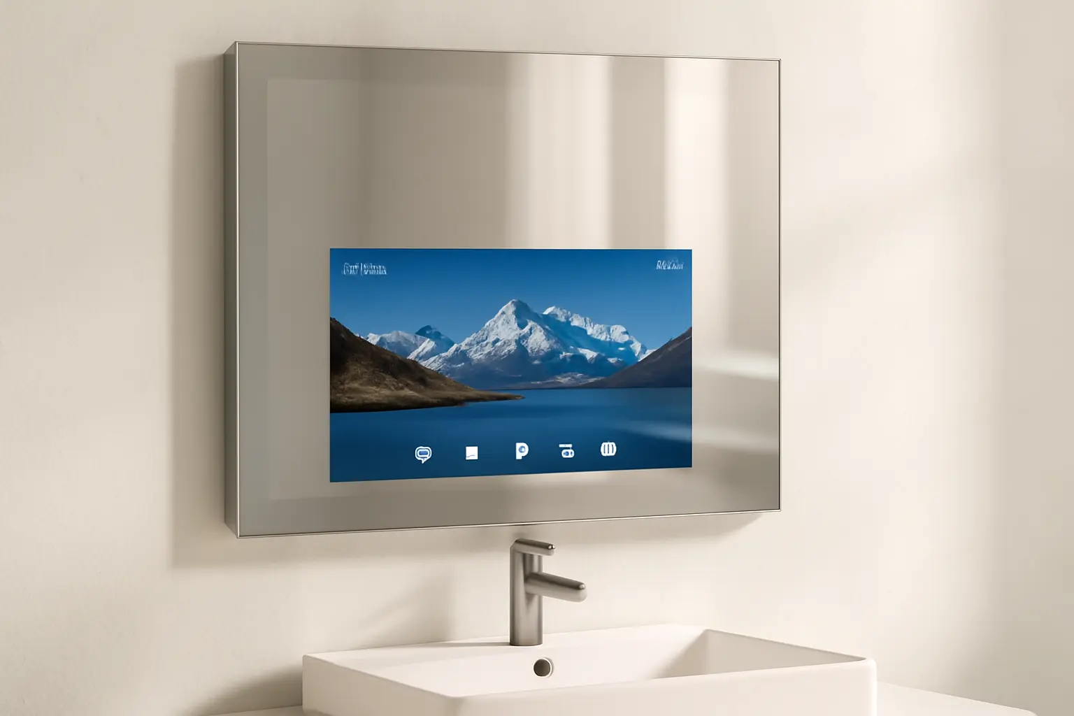 elecsung TV Espelhada Inteligente 27" IP66 para Banheiro: Tecnologia e Estilo