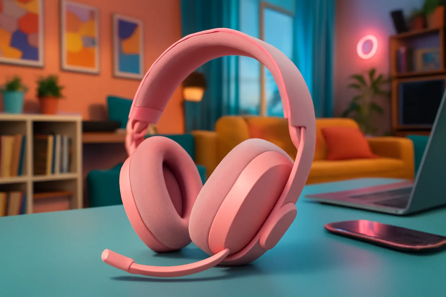 Headset Sem Fio Logitech Zone Vibe 100 Rosa: Conforto e Desempenho em um Só Produto