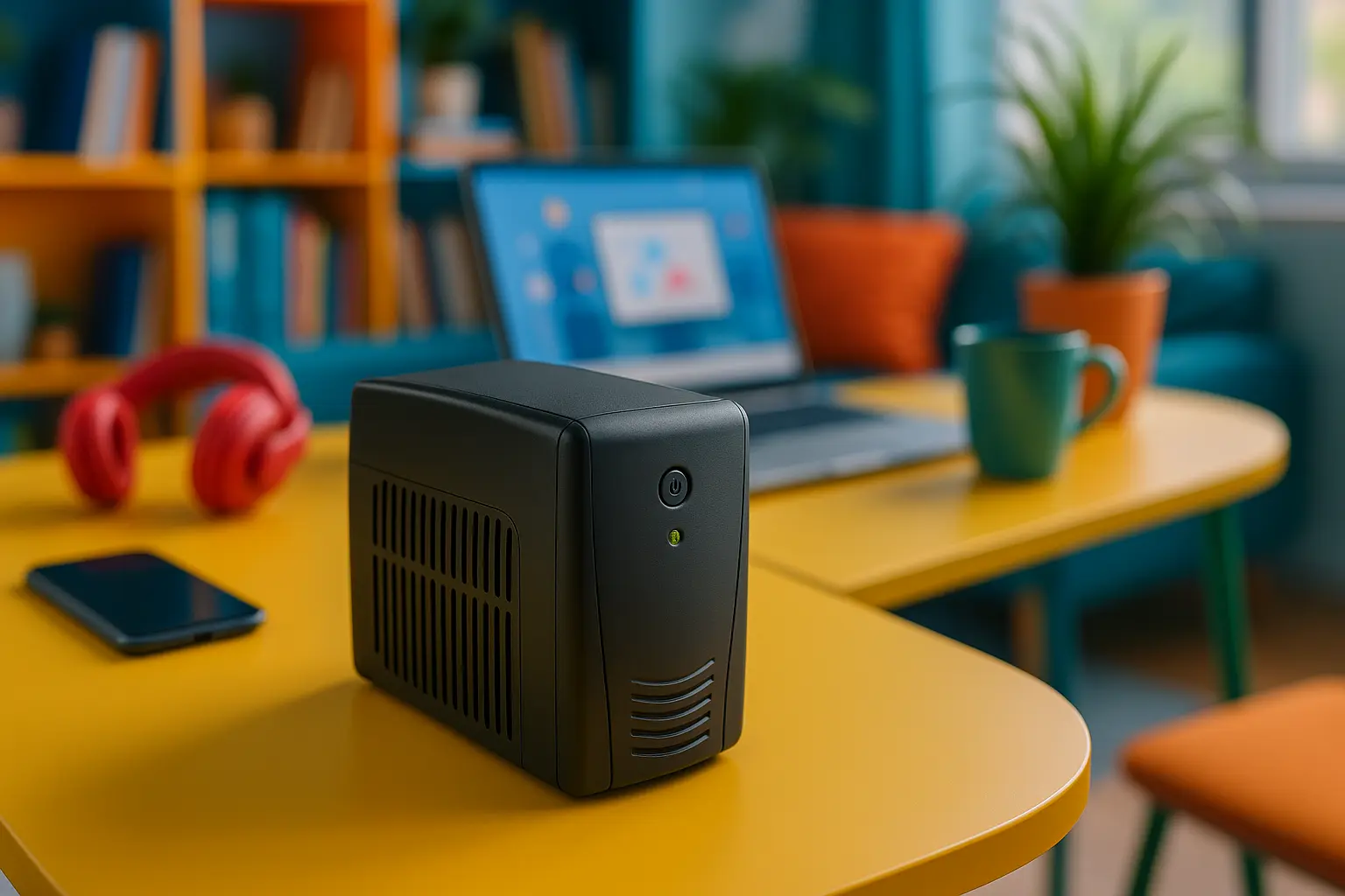 Nobreak 600VA UPS MINI TS Shara: Compacto, Seguro e Silencioso