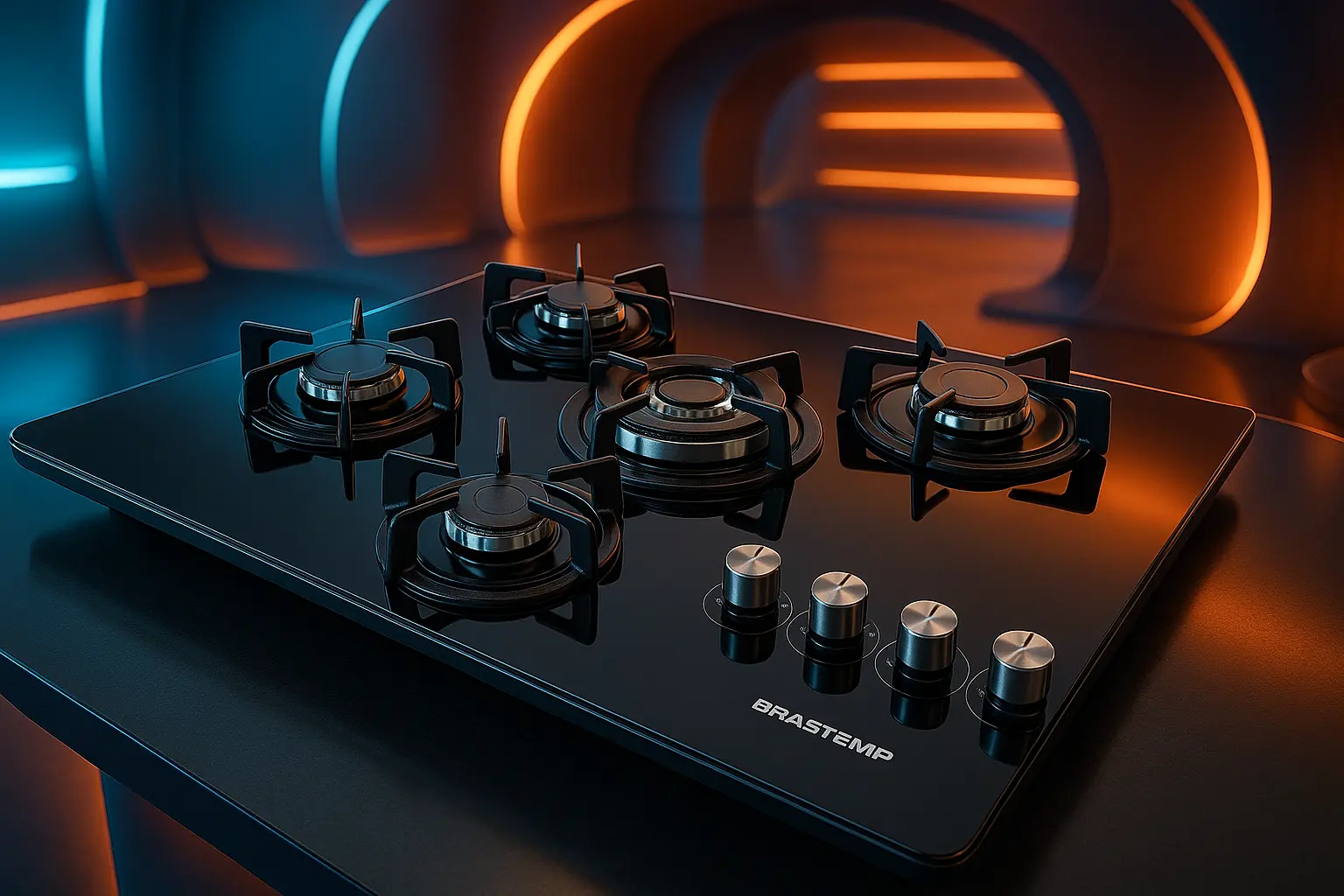 Cooktop Brastemp 5 Bocas Vidro Preto Bivolt: Potência e Estilo na Cozinha