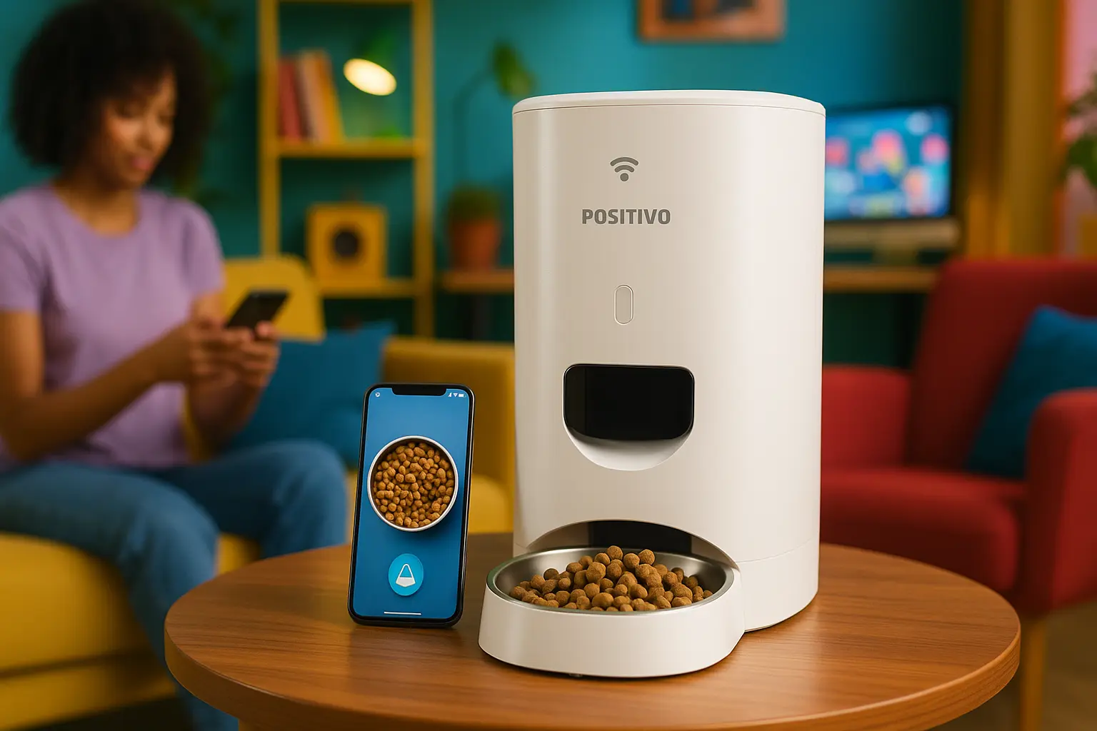 Smart Alimentador Pet Wi-Fi Positivo: Controle Total na Alimentação