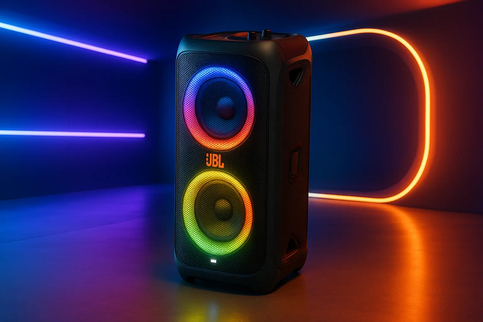 JBL Partybox Stage 320: Som Potente com Estilo e Mobilidade