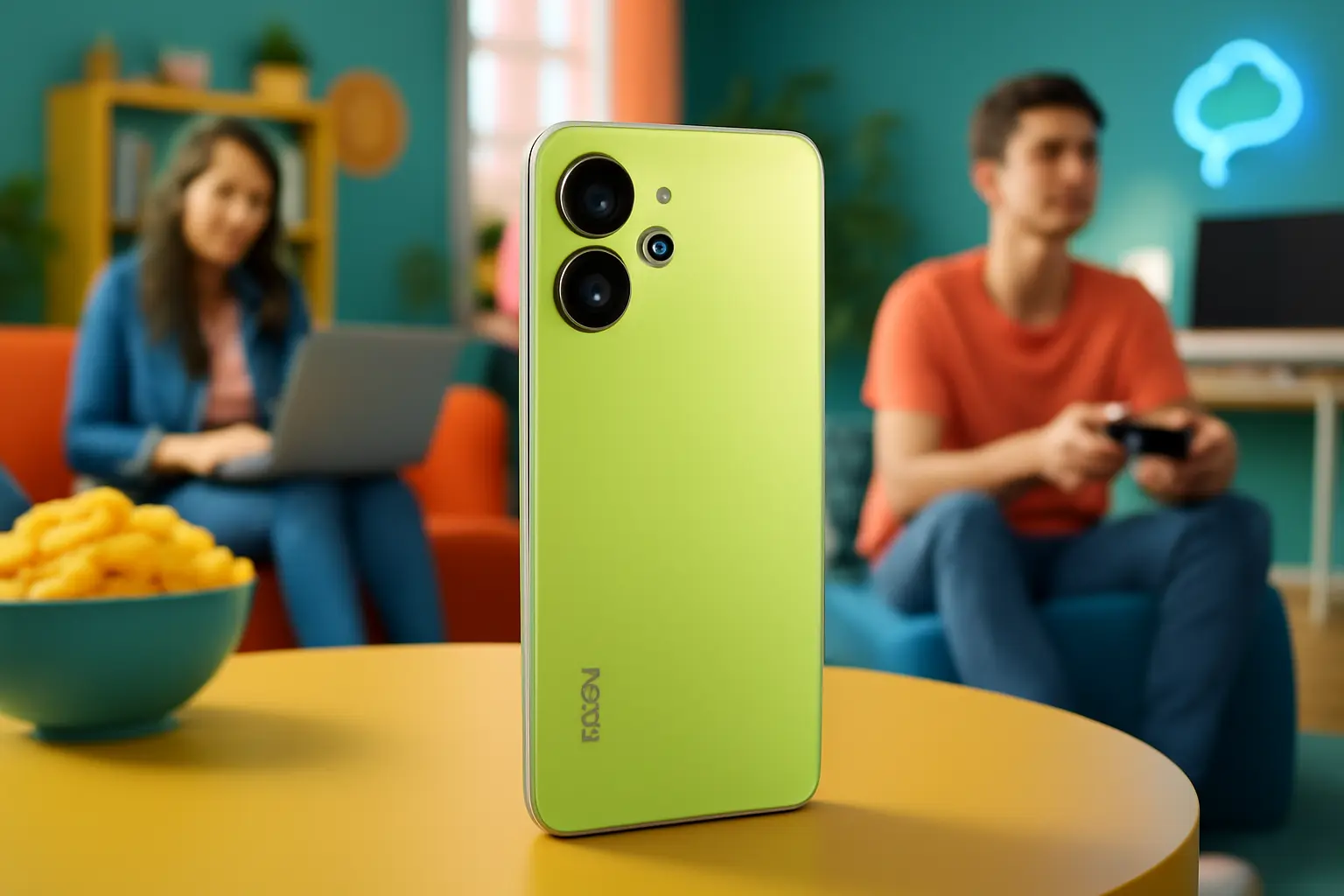 Smartphone Xiaomi Redmi Note 14 Lime Green 6GB RAM 128GB ROM