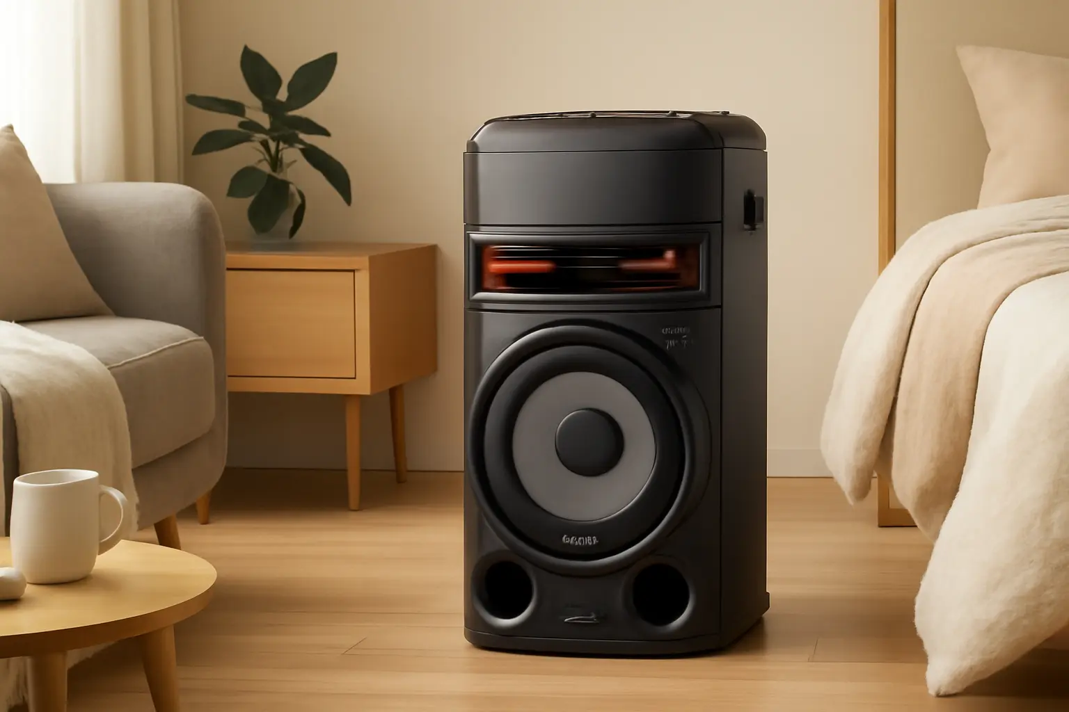 Caixa Acústica LG Xboom RNC9 - Multi Bluetooth, Graves Potentes, Entrada de Microfone e Guitarra