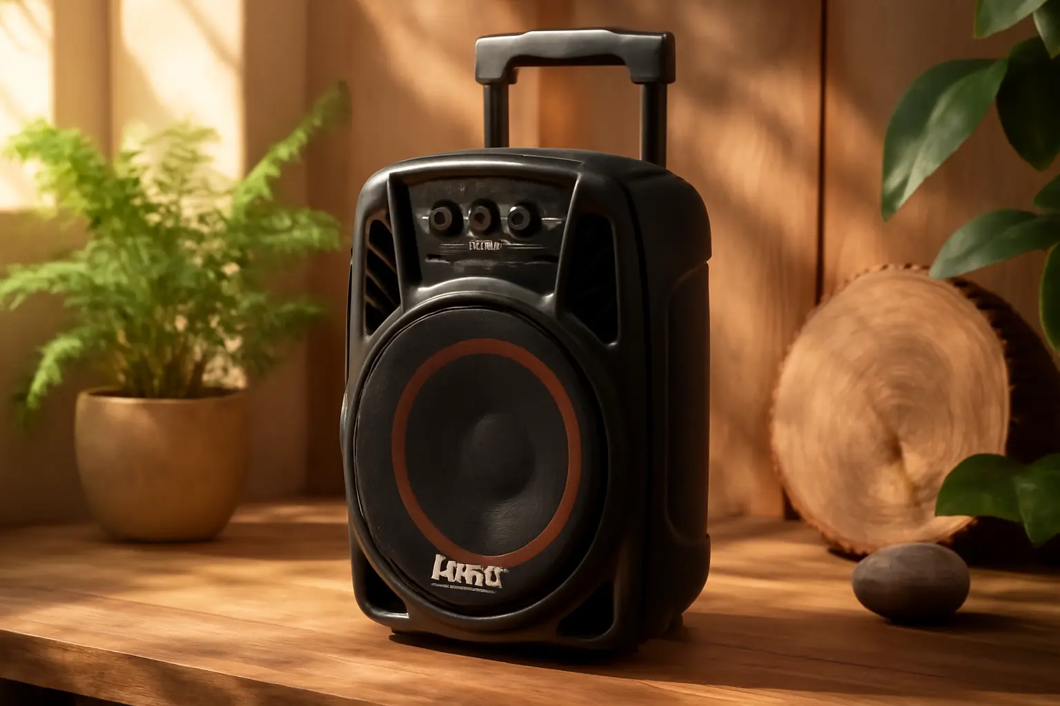 Amvox Caixa de Som Amplificada ACA 600 Bagvox Black: Potência e Conectividade para Festas