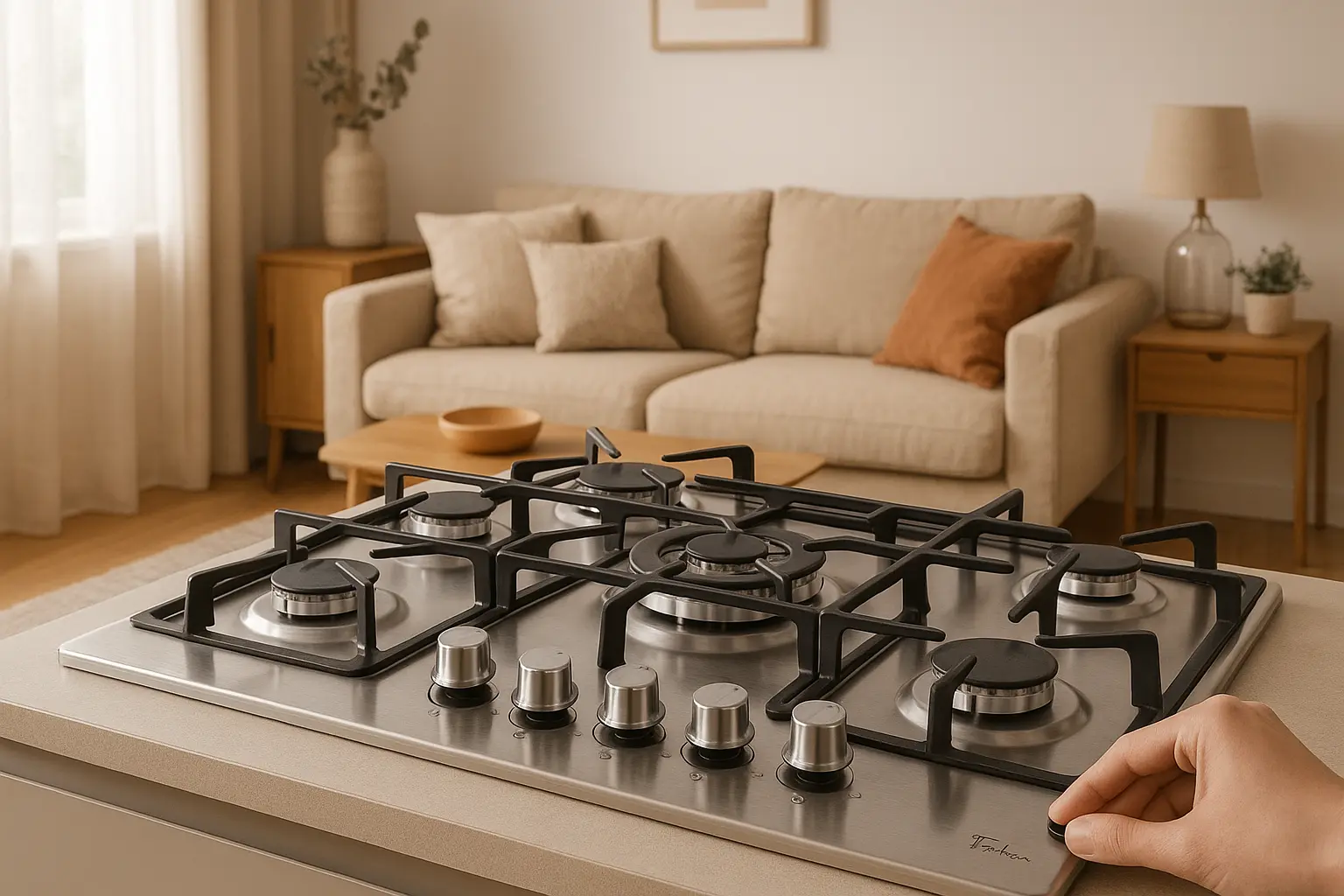 Fischer Cooktop à Gás 5 Bocas Platinium: Potência e Estilo na Cozinha