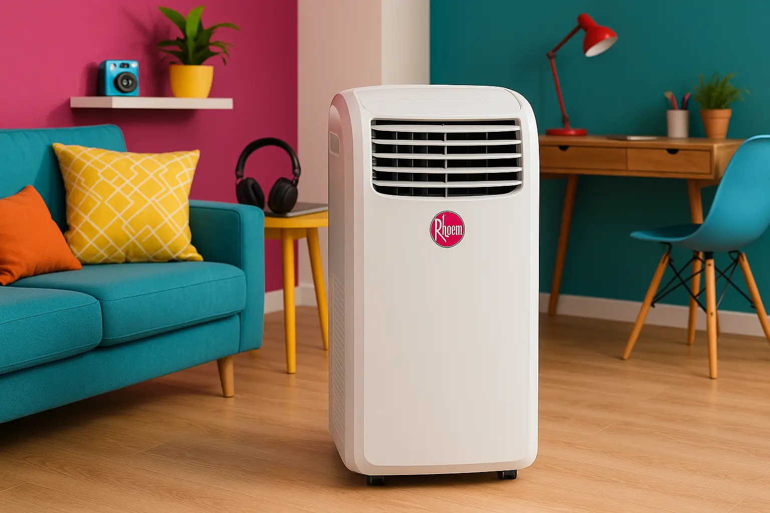 Ar-Condicionado Portátil Rheem 12000 BTUs Frio: Eficiência e Mobilidade